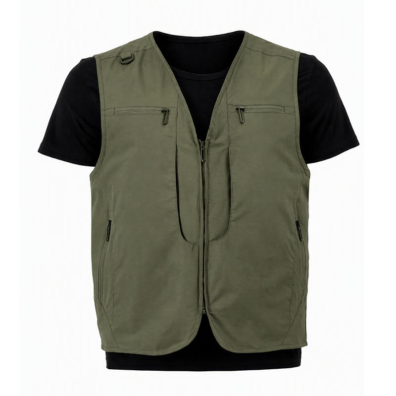 Herren Outdoor-Weste mit mehreren Reißverschlusstaschen, schnelltrocknend, vielseitig einsetzbar - image 20