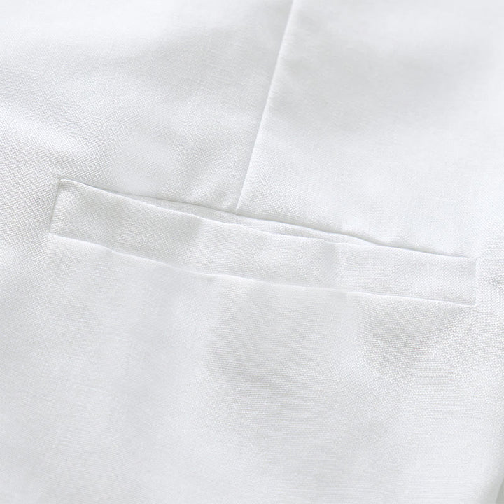 Minimalistische Herren-Freizeitweste aus Leinen-Baumwoll-Mischgewebe - image 8