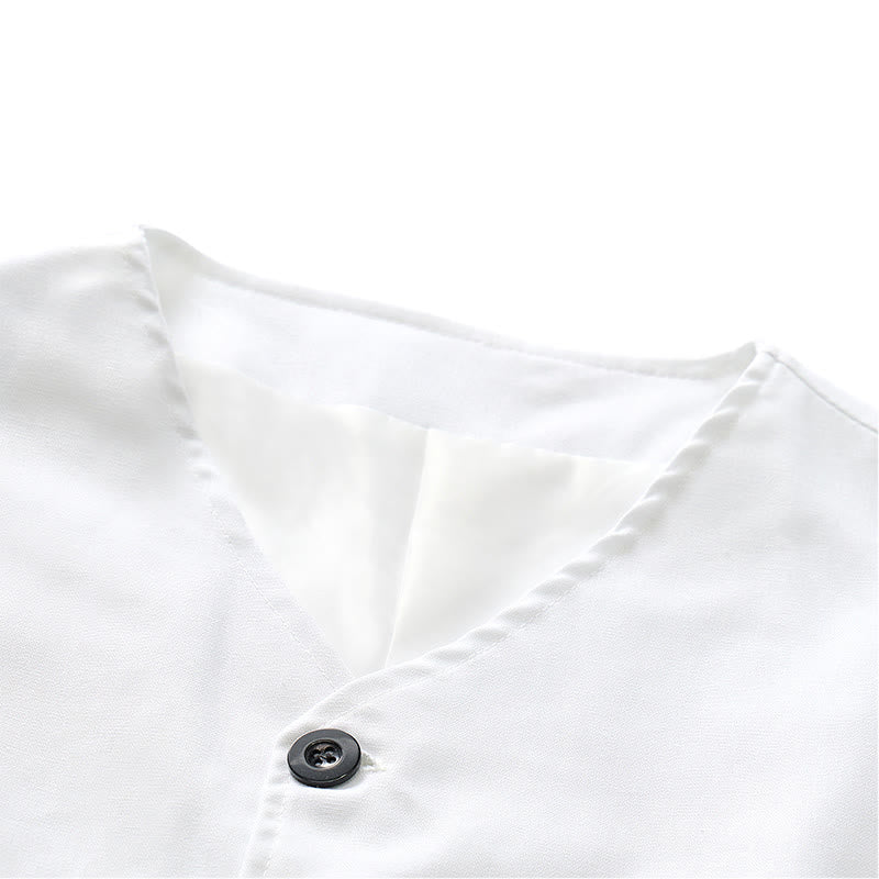 Minimalistische Herren-Freizeitweste aus Leinen-Baumwoll-Mischgewebe - image 6