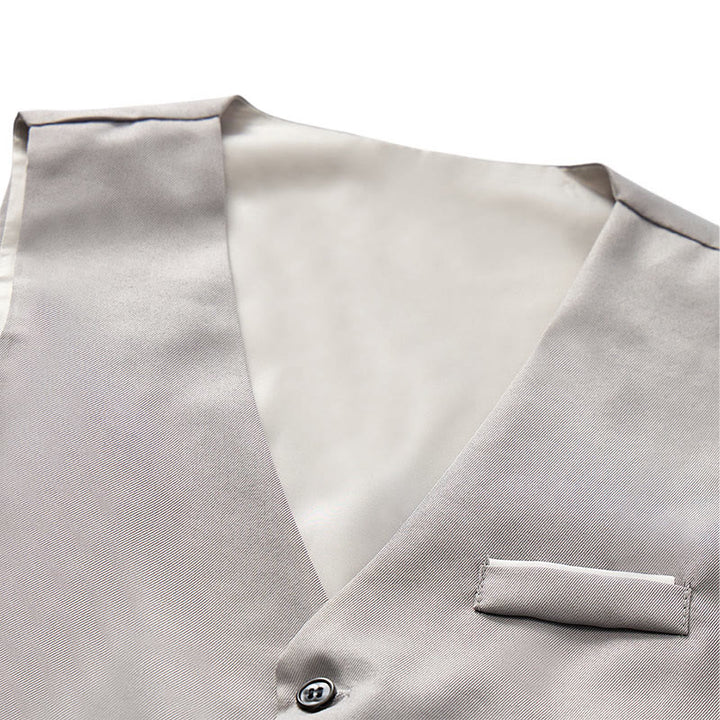 Britische Slim-Fit-Anzugweste für Herren, formelle Businessweste - image 5