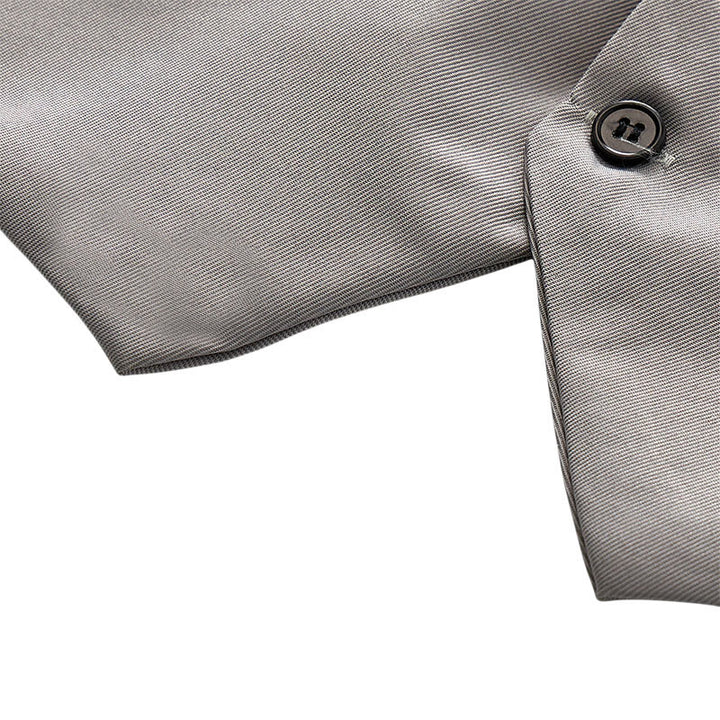 Britische Slim-Fit-Anzugweste für Herren, formelle Businessweste - image 9