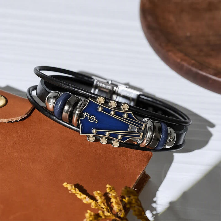 Armband aus Leder für E-Gitarrenkopf aus einer Legierung - image 8