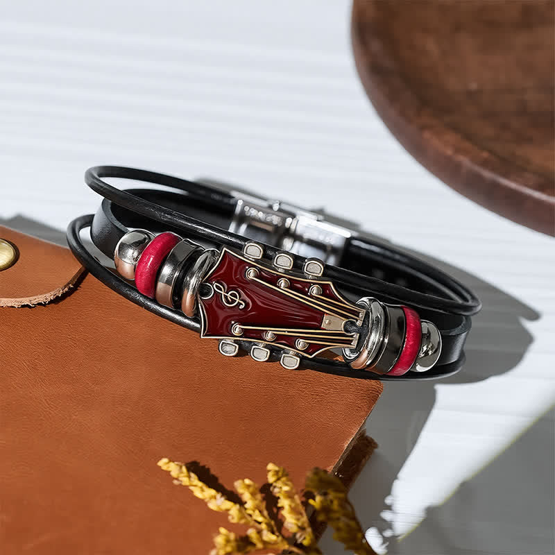 Armband aus Leder für E-Gitarrenkopf aus einer Legierung - image 13