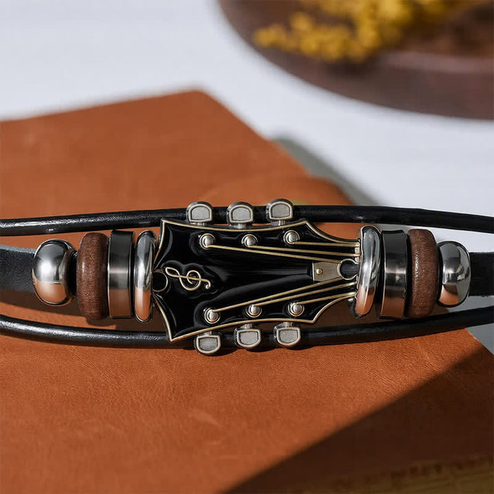 Armband aus Leder für E-Gitarrenkopf aus einer Legierung - image 6
