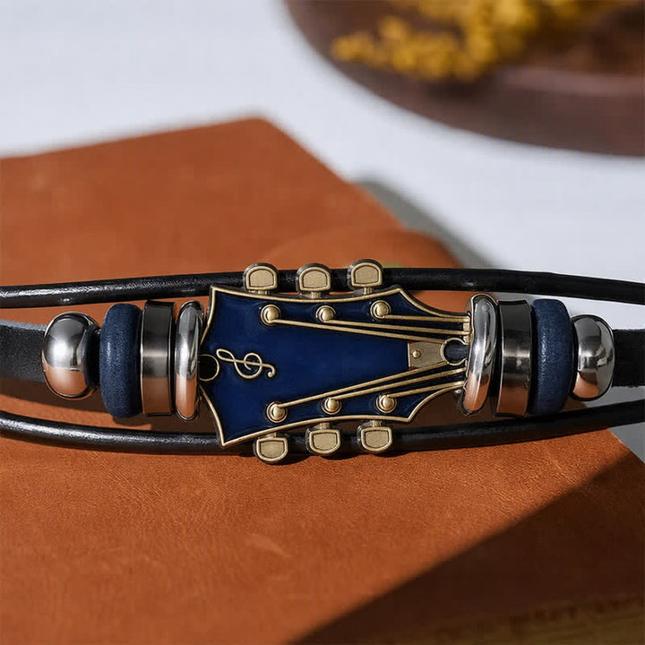Armband aus Leder für E-Gitarrenkopf aus einer Legierung - image 11