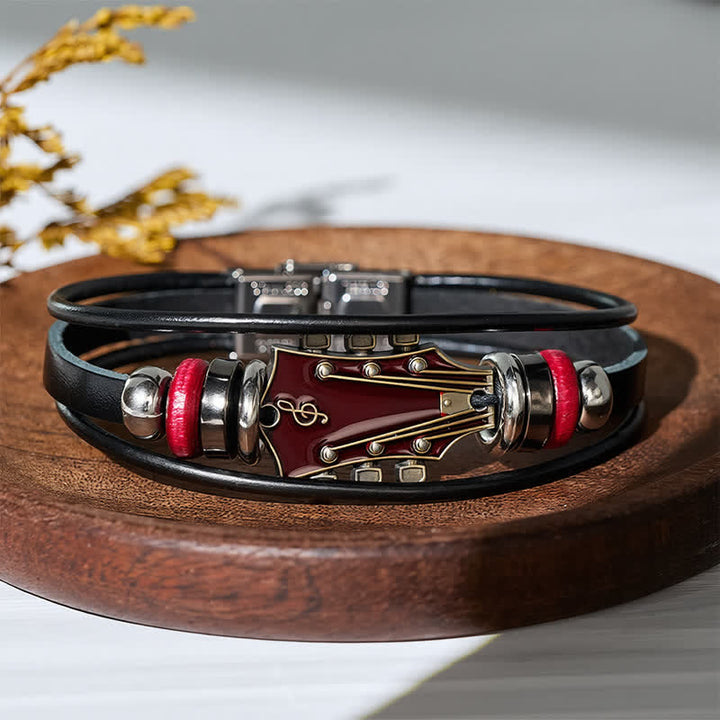 Armband aus Leder für E-Gitarrenkopf aus einer Legierung - image 14