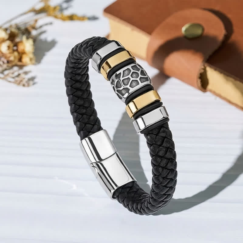 Armband aus Leder mit verschiedenen Stilen, Legierungsperlen, Vintage-Leder - Stil Nr. 5 - image 10