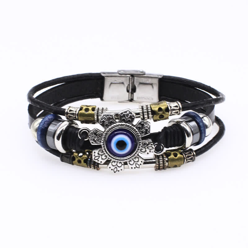 Handgefertigtes geflochtenes Boho-Lederarmband mit Türkisanhänger - Stilnummer 16 - image 18