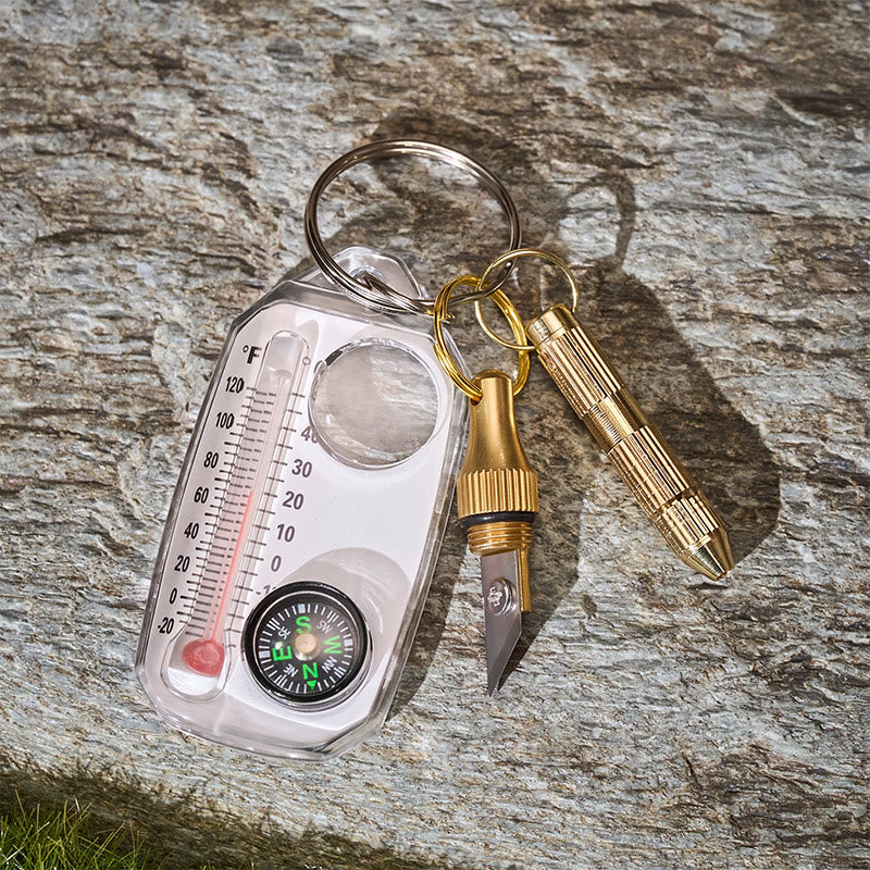 3-in-1 Tragbares Multifunktions-EDC-Taschenset mit Schlüsselanhänger - image 3