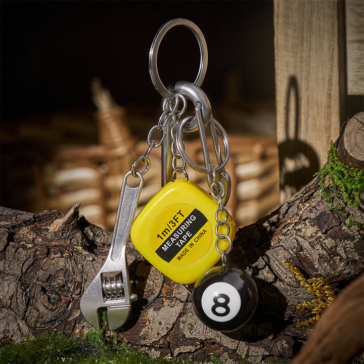 Multifunktionaler EDC-Karabiner mit Maßband, verstellbarem Schraubenschlüssel und Kompass als Schlüsselanhänger - Stil Nr. 2 - image 3
