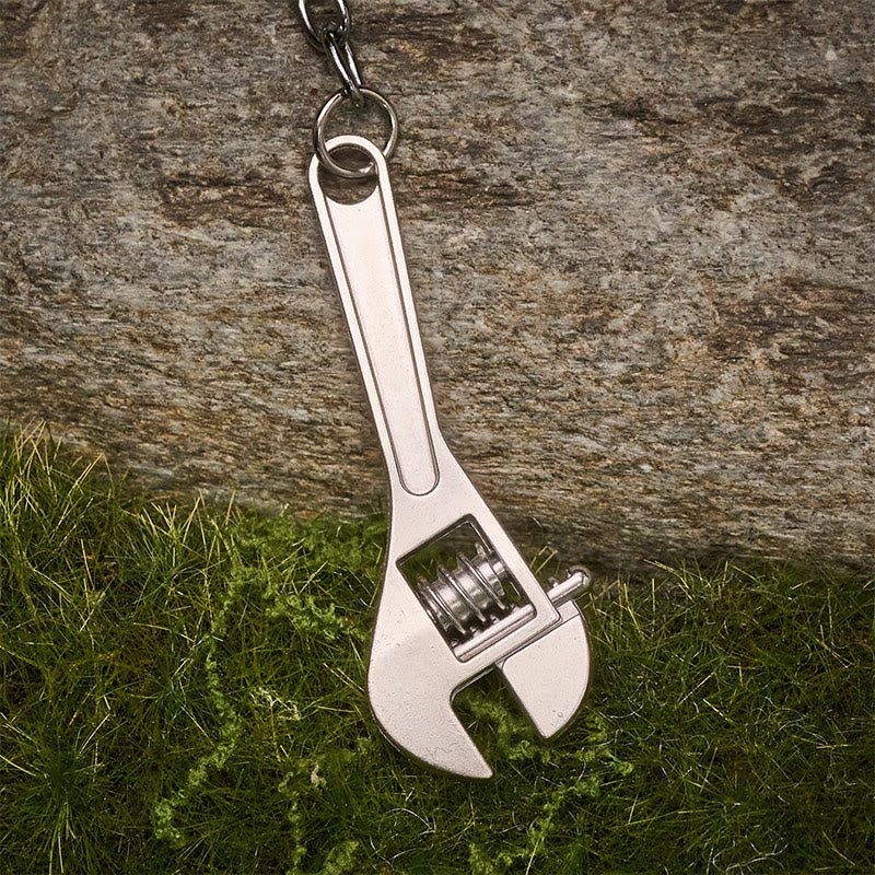 Multifunktionaler EDC-Karabiner mit Maßband, verstellbarem Schraubenschlüssel und Kompass als Schlüsselanhänger - image 8