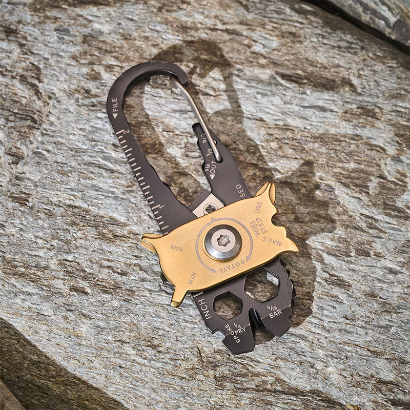 20-in-1 drehbarer EDC-Multitool-Schlüsselanhänger - image 3
