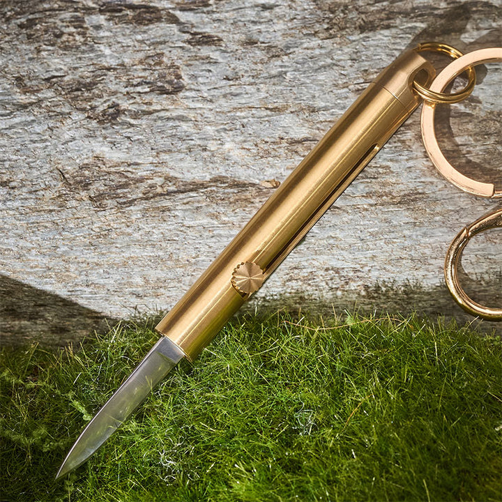 EDC-Multifunktionswerkzeug: Einziehbares Taschenmesser und Flaschenöffner-Schlüsselanhänger - image 2