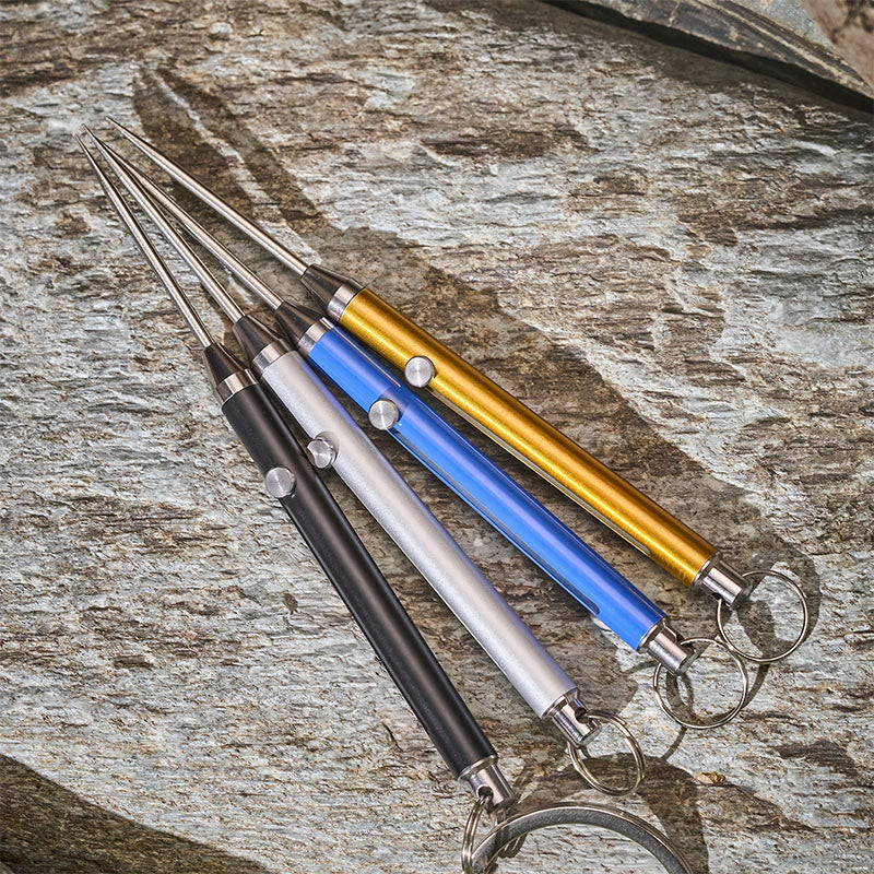 Einziehbarer Zahnstocher & Gitarren-Flaschenöffner, tragbares EDC-Set, Schlüsselanhänger - image 2