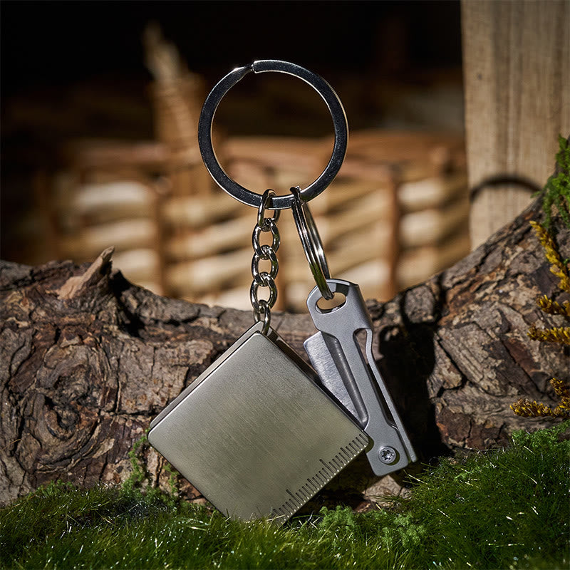 EDC-Klappmesser & Mini-Maßband-Schlüsselanhänger - Stil Nr. 1 - image 0