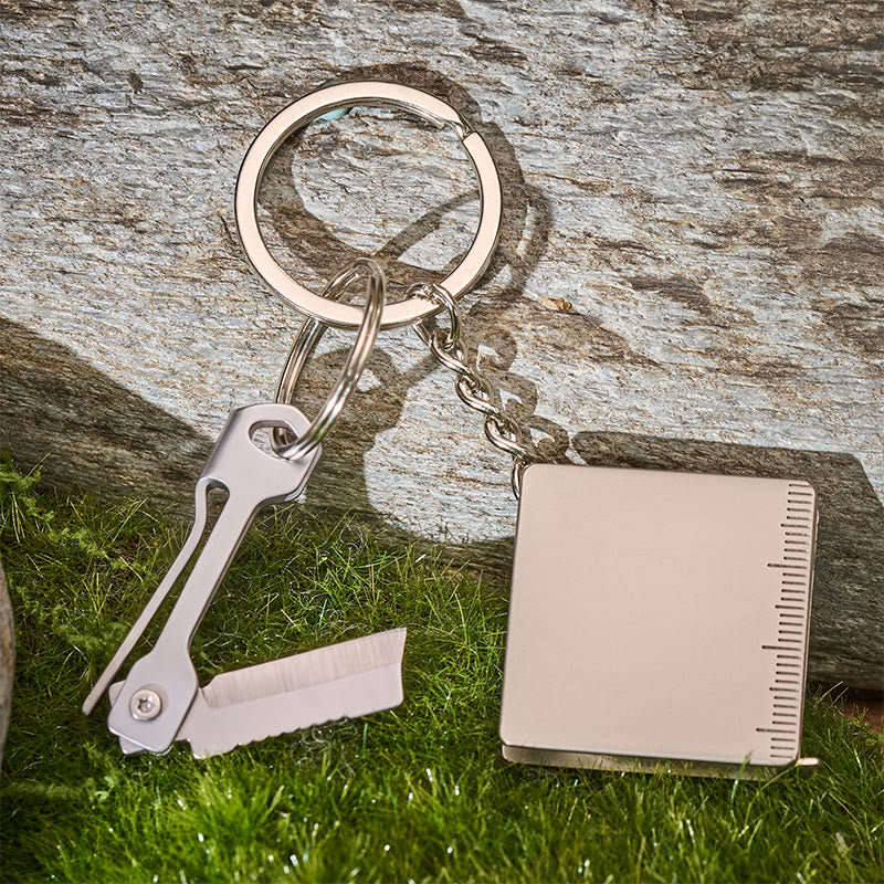 EDC-Klappmesser & Mini-Maßband-Schlüsselanhänger - image 2