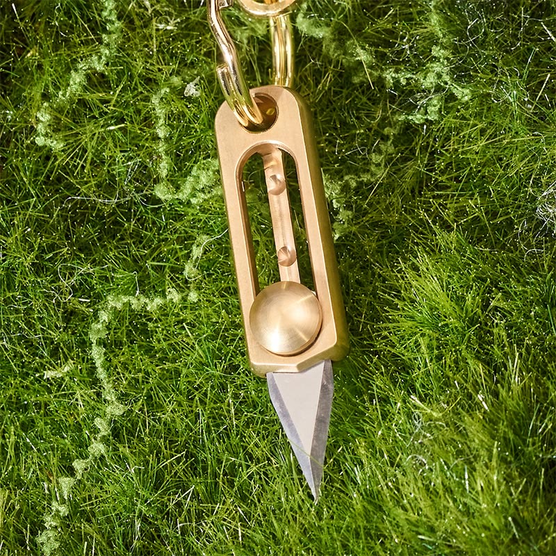 EDC-Einziehbares Universalmesser & Wolf-Notfallpfeife-Schlüsselanhänger - image 4