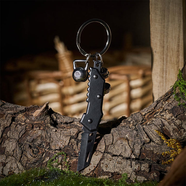 Fitness-Anhänger & Schlüsselanhänger mit kleinem Klappmesser - Stil Nr. 1 - image 0