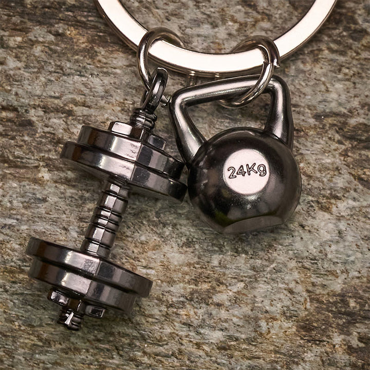 Fitness-Anhänger & Schlüsselanhänger mit kleinem Klappmesser - image 4