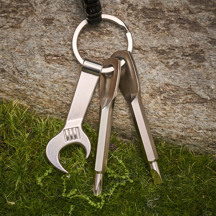 EDC-Multitool mit Überlebenspfeife, Kompass und Schlüsselanhänger - image 4