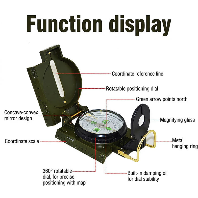 Wasserdichter taktischer Outdoor-Navigationskompass für EDC-Tools - image 1