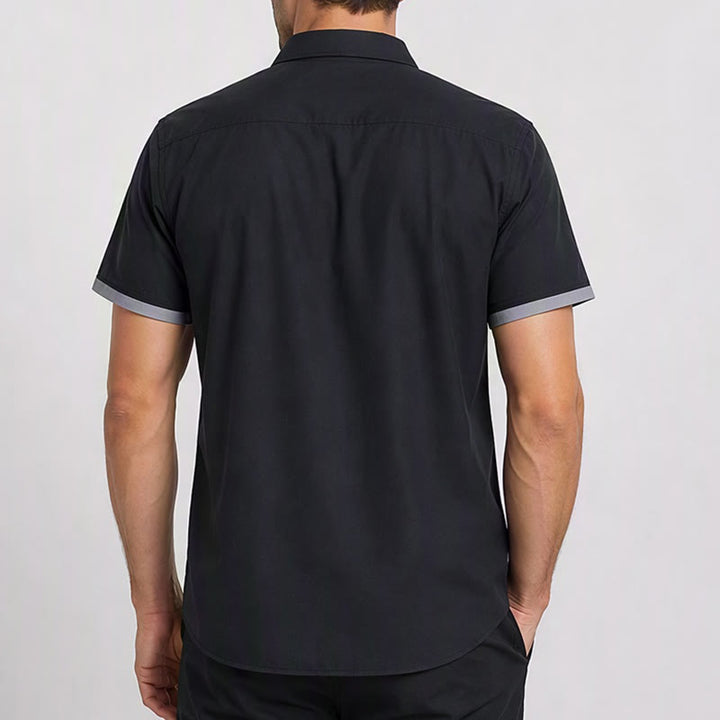 Herren-Streetwear-Freizeithemd mit kreativem Akustikgitarren-Print - image 2