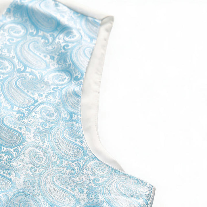 Herren-Weste mit Paisley-Jacquardmuster, 3-teiliges Anzugset - image 12