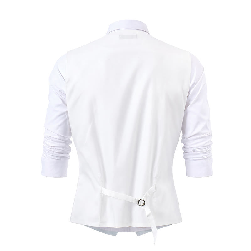 Herren-Weste mit Paisley-Jacquardmuster, 3-teiliges Anzugset - image 18