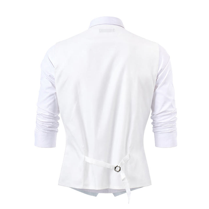 Herren-Weste mit Paisley-Jacquardmuster, 3-teiliges Anzugset - image 18
