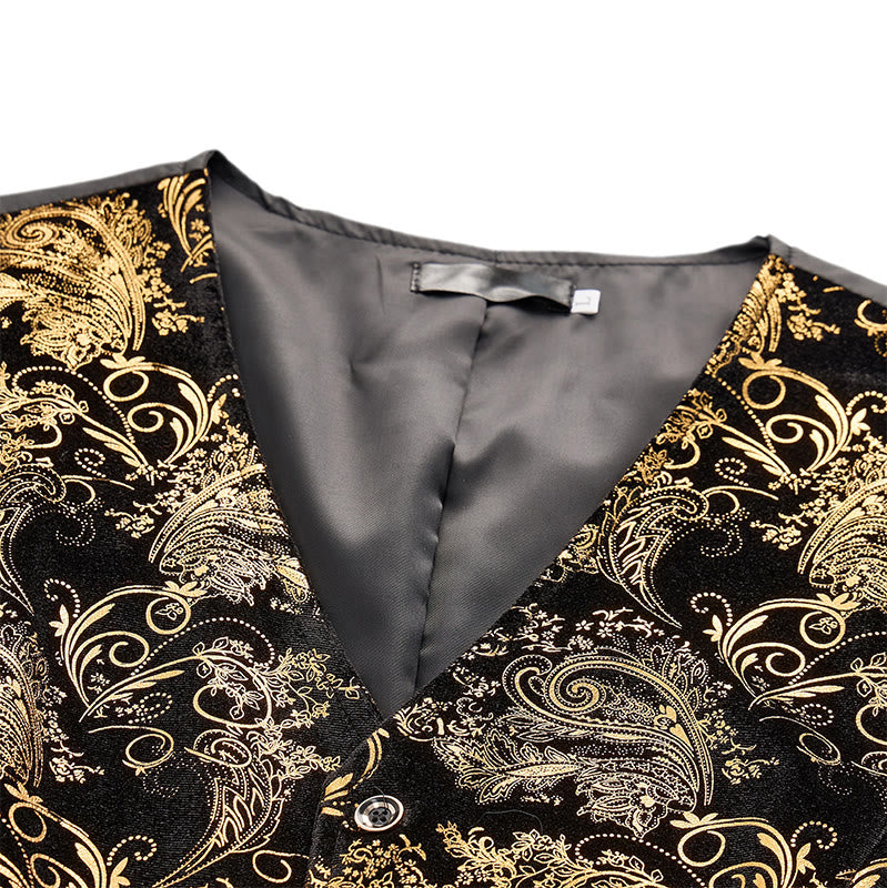Luxuriöse Herren-Anzugweste im Vintage-Barock-Stil für Partys und Clubs - image 6