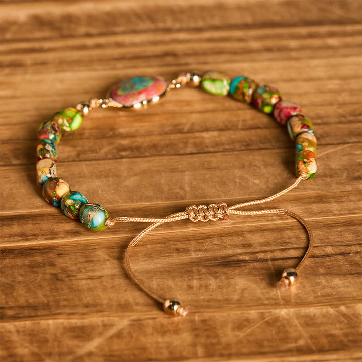 Boho Soul Heart Armband aus natürlichem Kaiserstein - image 3
