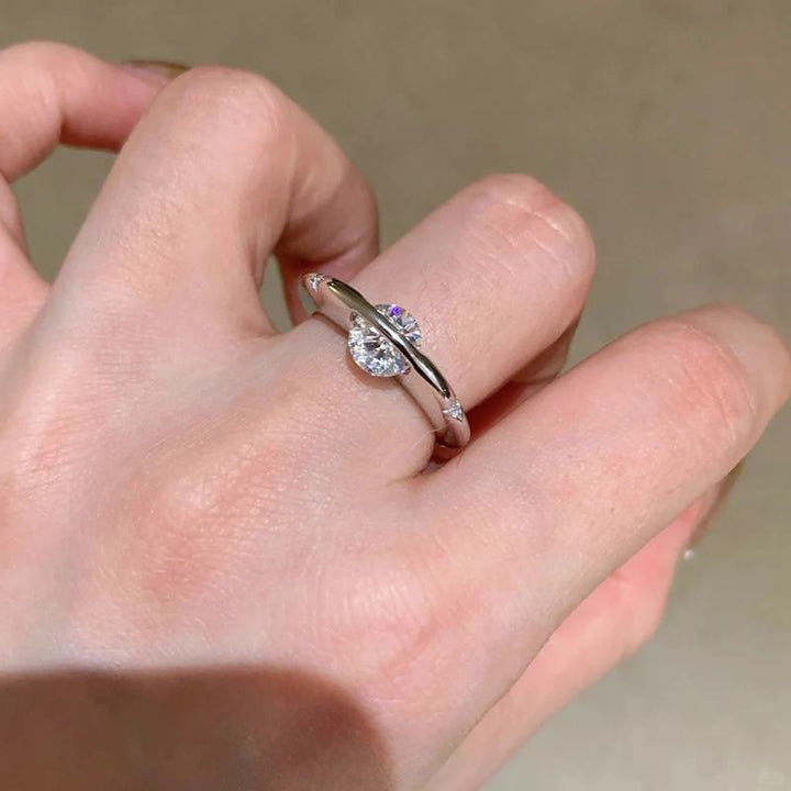 Drehbarer Planetenring, offener, verstellbarer, messingplattierter Goldring für Damen, täglich - image 3
