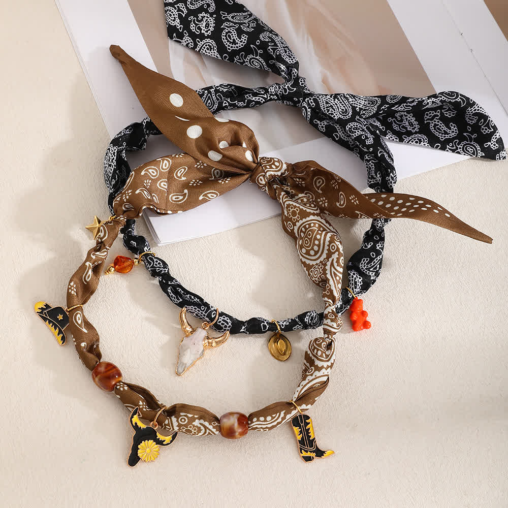 Boho Western Edition Cowboy Charms Schal-Halsketten-Kollektion - image 1