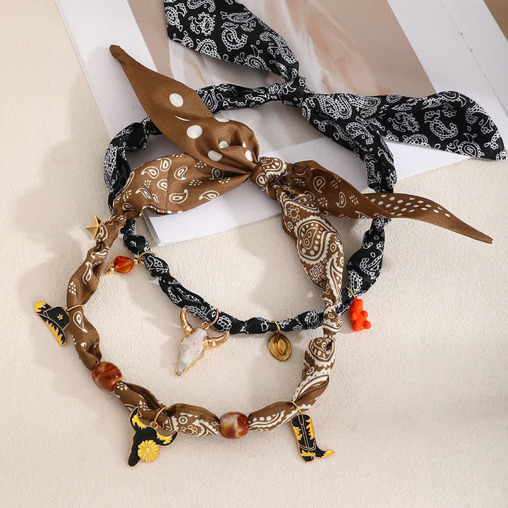 Boho Western Edition Cowboy Charms Schal-Halsketten-Kollektion - image 1