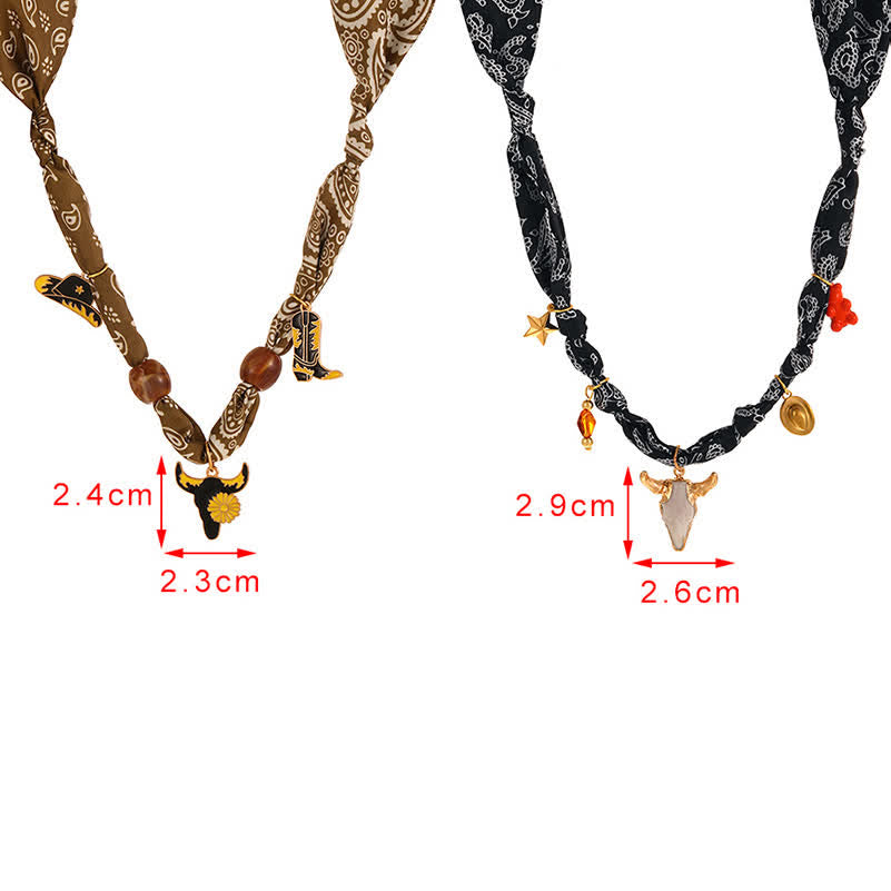 Boho Western Edition Cowboy Charms Schal-Halsketten-Kollektion - image 4