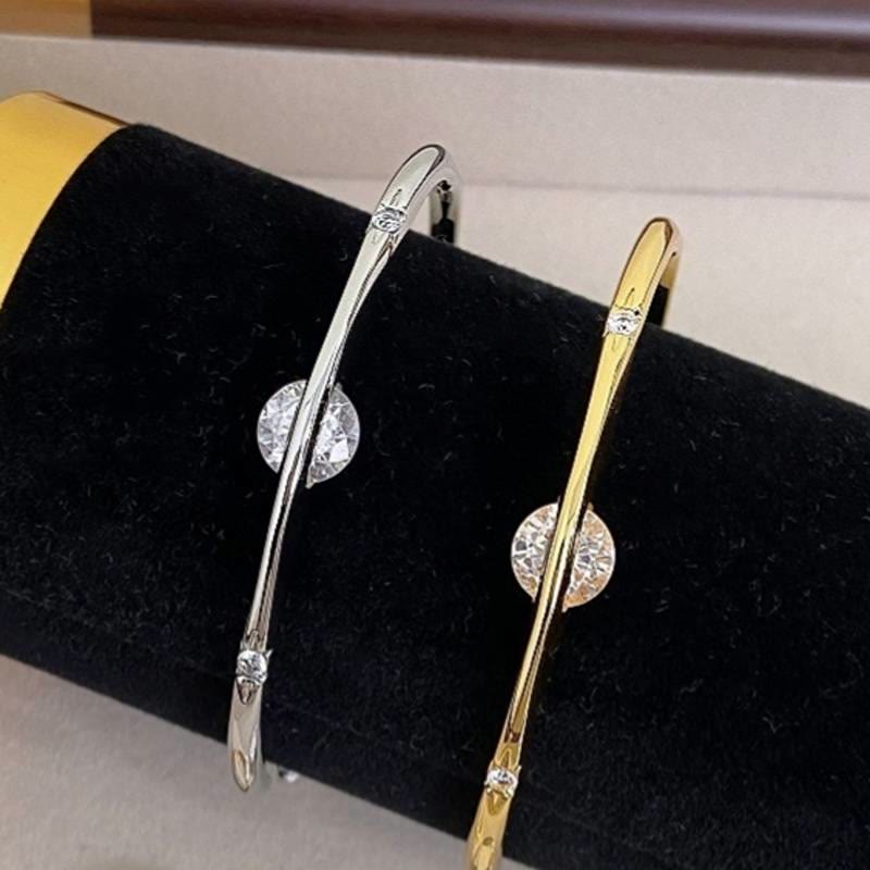 Armreif mit drehbarem Planeten-Zirkonia, Vintage-Armband aus kupferplattiertem Kupfer, Damenschmuck, Geschenkidee für Partys - image 3