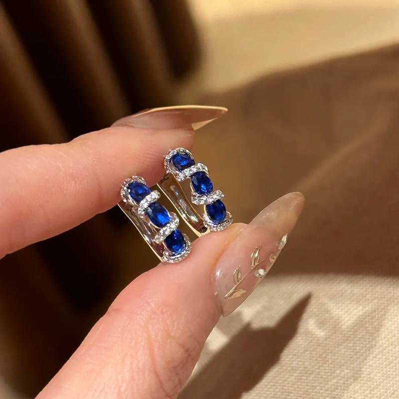 Vintage-Eternity-Ring mit farbigem Edelstein, Pavé-Zirkonia, stapelbar, für Damen - image 4