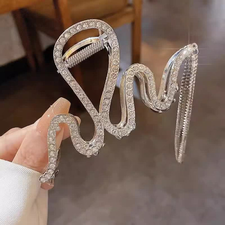 Siren Snake Strass-Haarspange für Damen mit Kristallquasten - image 2