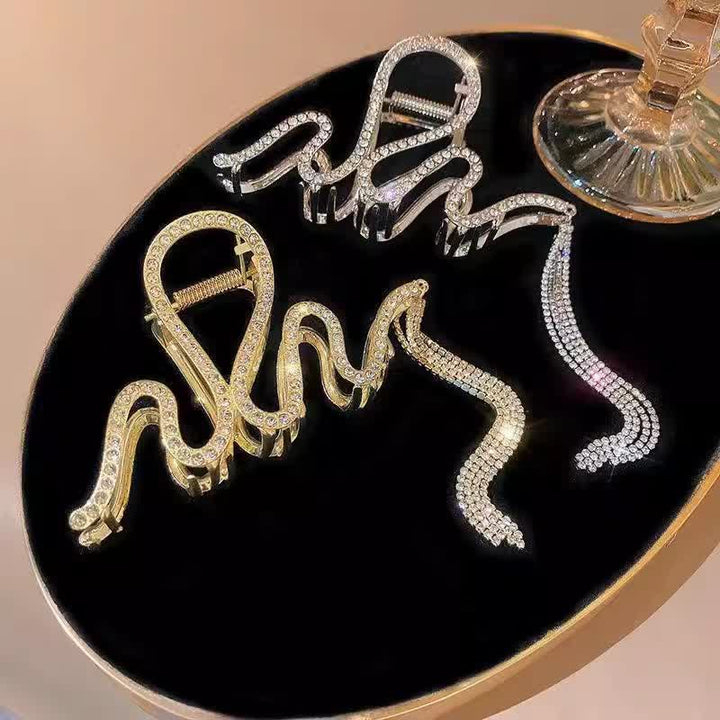 Siren Snake Strass-Haarspange für Damen mit Kristallquasten - image 0