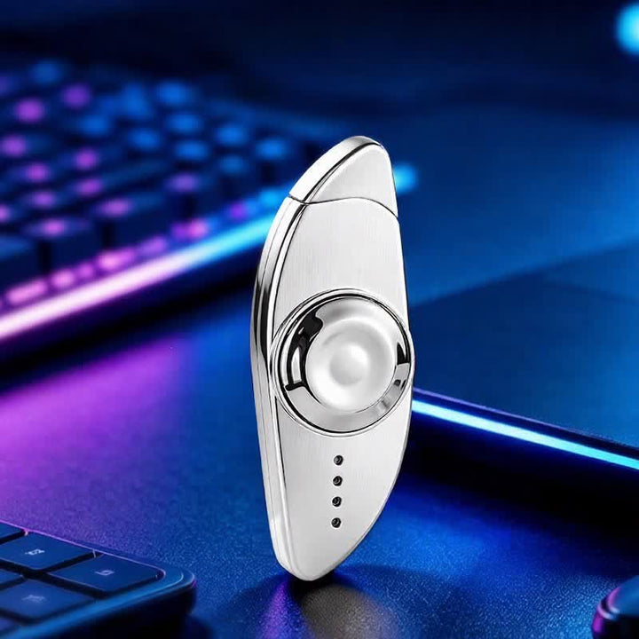 Kreativer Fidget Spinner zur Linderung von Augenstress Butanfeuerzeug - Leer - Silber - image 17