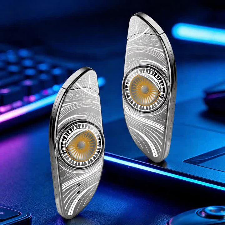 Kreativer Fidget Spinner zur Linderung von Augenstress Butanfeuerzeug - Auge - Grau - image 12