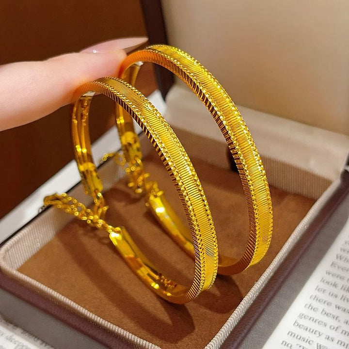 Vintage offenes, verstellbares Armband mit Quaste in Form eines Münzkürbisses, Retro-Armband, galvanisiert, für Damen - image 7