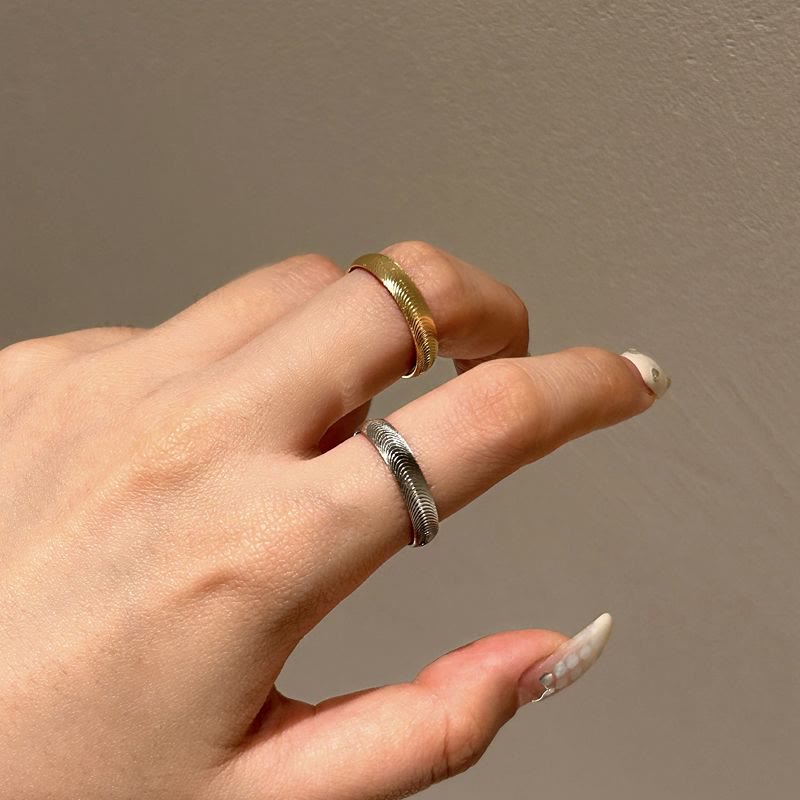 S925 Silber Katzenaugenring, offener, verstellbarer Ring für Damen - image 1