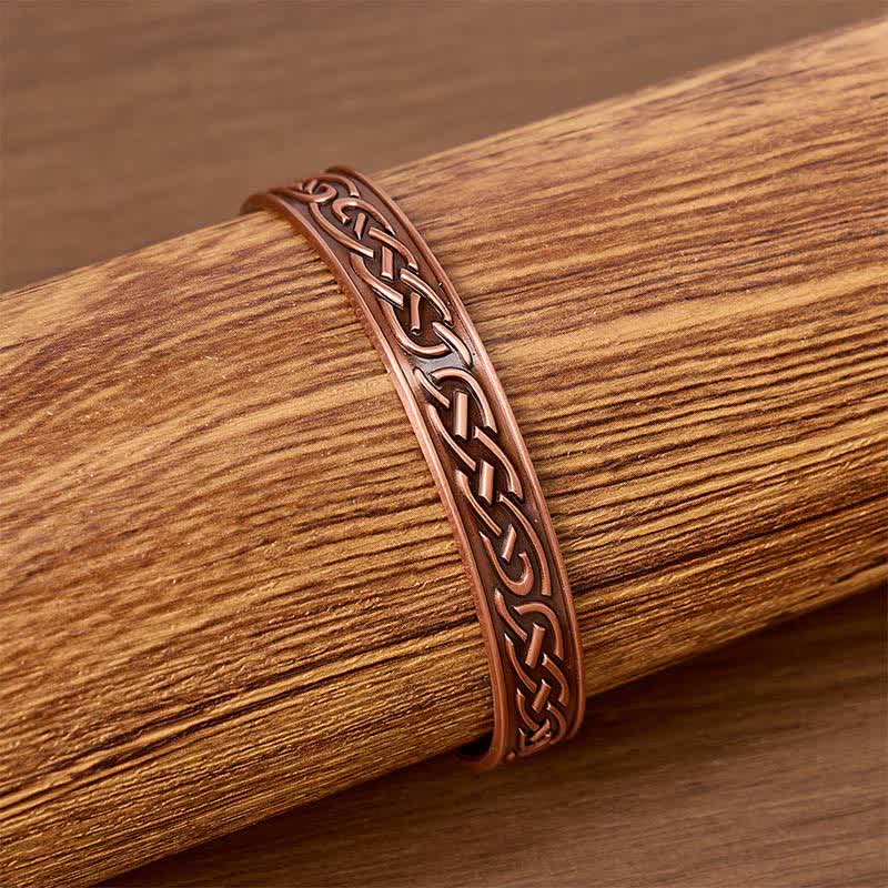 Magnetisches Heilarmband aus Kupfer mit Rosenblütenmotiv - image 1