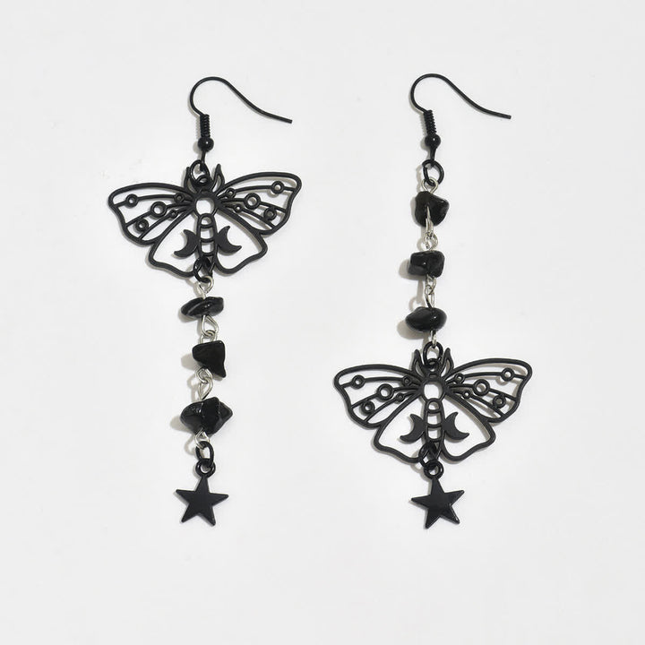 Luna Moth Himmelsmond & Stern Hängeohrringe aus Kristall - image 6
