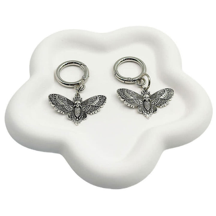 2-teiliges Set Taschen- und Stiefelaccessoires Totenmotte-Gothic-Stiefelanhänger - Silber - image 8