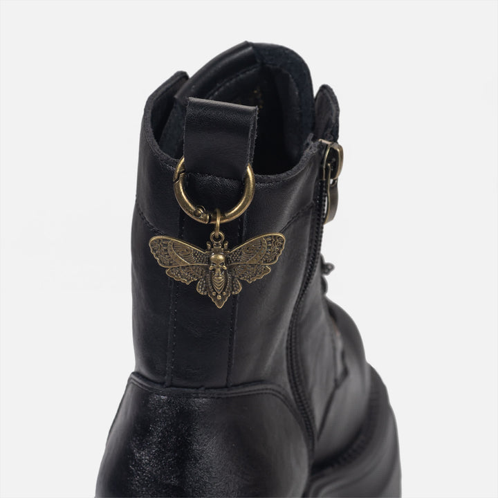 2-teiliges Set Taschen- und Stiefelaccessoires Totenmotte-Gothic-Stiefelanhänger - image 3