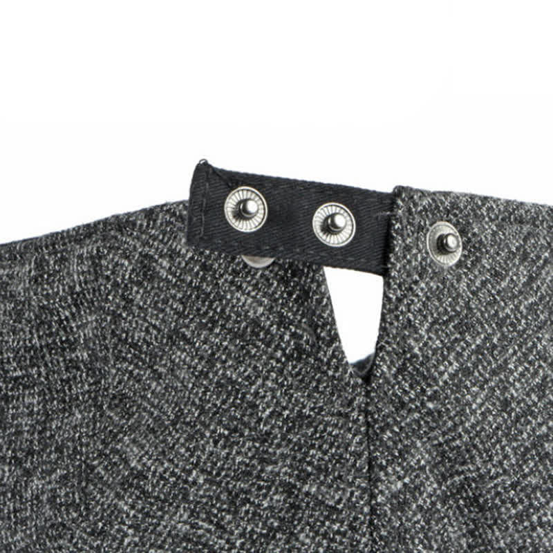 Baskenmütze im britischen Stil mit Tweed-Textur und flachem Oberteil - image 9