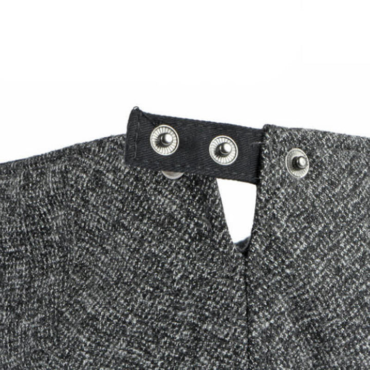 Baskenmütze im britischen Stil mit Tweed-Textur und flachem Oberteil - image 9