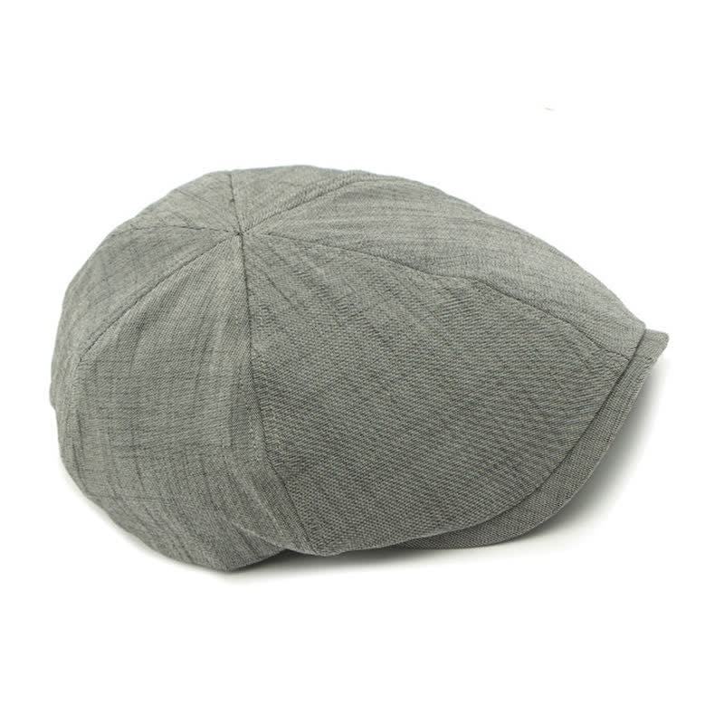 Moderner Komfort Vintage Elastischer Rücken Flache Oberseite Baskenmütze - image 10
